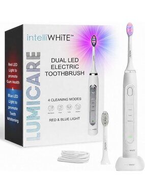Sonic Electric Toothbrush with LED Lights, Rechargeable, 4 Cleaning Modes